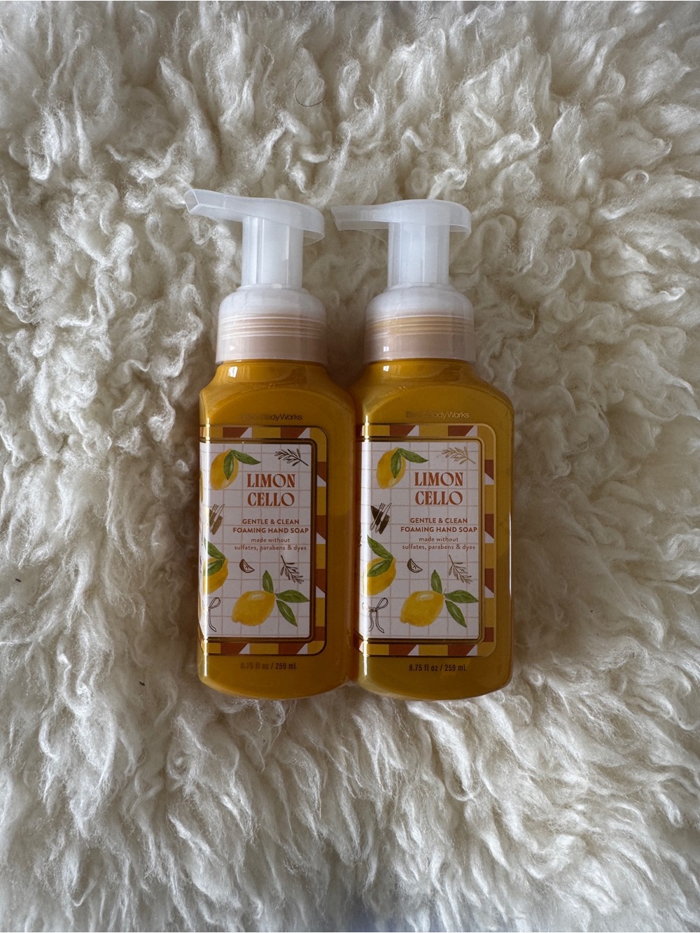 New BBW Limoncello Gentle Foaming Hand Soaps